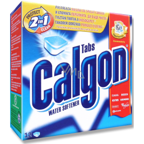Calgon Protect 2v1 Clean zmäkčovač vody 12 kusov