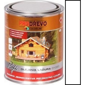 Colorlak Profi Olejová Lazúra 01020 na drevo Biela 0,75 l