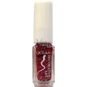 Ocean Decorative Art zdobiace lak na nechty odtieň 51 ružový trblietanie 5 ml