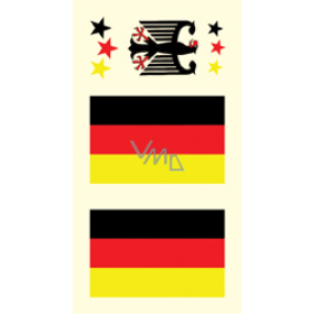 Arch Tetovacie obtlačky na tvár i telo Nemecko vlajka 3 motív