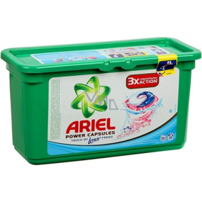 Ariel Touch of Lenor Fresh gélové kapsule na pranie bielizne 3X More Cleaning Power 38 kusov 1094,4 g