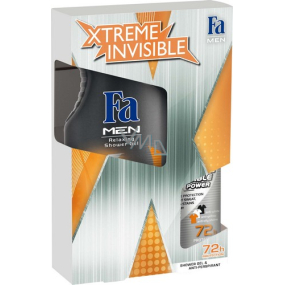 Fa Men Xtreme Invisible sprchový gel 400 ml + dezodorant sprej 150 ml, kozmetická sada