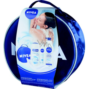 Nivea Soft telové mlieko 400 ml + sprchový gél 250 ml + antiperspirant dezodorant sprej 150 ml kozmetická sada pre ženy