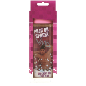 Bohemia Gifts Poď do sprchy sprchový gél ružový s originálnou 3D etiketou 300 ml