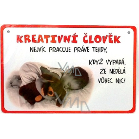 Nekupto Humor po Česku humorná ceduľka 15 x 10 cm 1 kus
