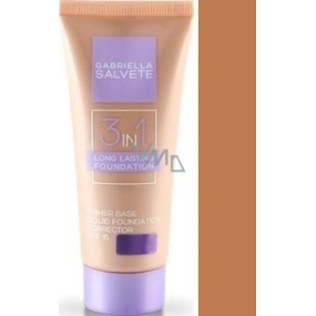 Gabriella salva Long Lasting Foundation 3v1 SPF15 make-up 06 Ebony 30 ml