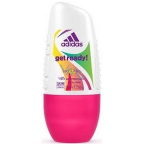 Adidas Cool & Care 48h Get Ready! guličkový antiperspirant dezodorant roll-on pre ženy 50 ml