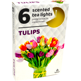 Čajové sviečky Tulipánové vonné čajové sviečky 6 kusov