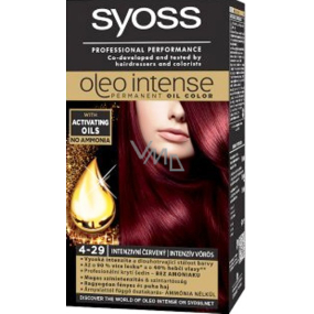 Syoss Oleo Intense Color farba na vlasy bez amoniaku 4-29 Intenzívne červený