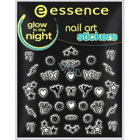 Essence Nail Art Sticker nálepky na nechty 12 Glow In The Night 1 aršík