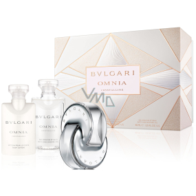 Bvlgari Omnia Crystalline toaletná voda 40 ml + telové mlieko 40 ml + sprchový gél 40 ml, darčeková sada