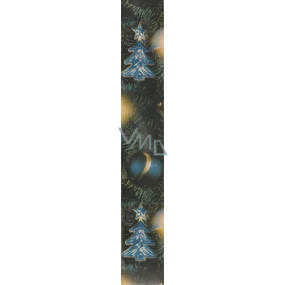 Nekupto Darčekový baliaci papier 70 x 200 cm Vianočný Tmavomodrý zlatá hviezda