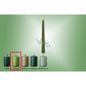 Lima Sviečka hladká metal svetlozelená kužeľ 22 x 250 mm 1 kus