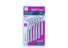 Soft Dent medzizubná kefka zahnutá L 0,7 mm 6 kusov