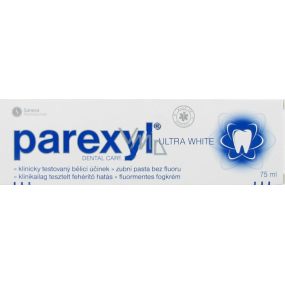 Parexyl Ultra White bez fluóru zubná pasta s bieliacim účinkom 75 ml