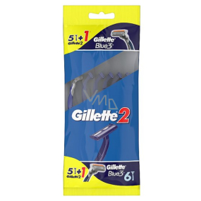 Gillette2 Blue3 pohotová holítka 6 kusov pre mužov