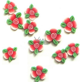 Professional Ozdoby na nechty kvety ružovo-zelené 132 1 balenie