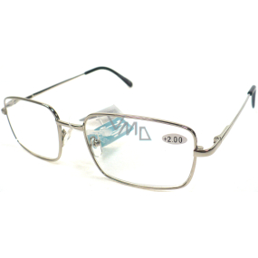 Berkeley Čítacie dioptrické okuliare +2,50 strieborné kov MC2 1 kus ER5050