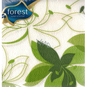 Forest Papierové obrúsky 1 vrstvové 30 x 30 cm 45 kusov Zelený kvet