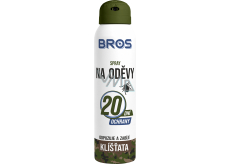 Bros Repelent proti kliešťom na odevy odpudzuje a zabíja sprej 90 ml