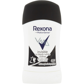 Rexona Invisible On Black + White Clothes antiperspirant dezodorant stick pre ženy 50 ml