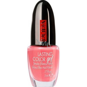 Pupa Lasting Color gélový lak na nechty 121 Coral For Ever 5 ml