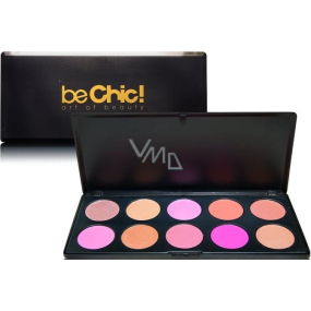Be Chic! Charming Blush kozmetická paleta 10 tváreniek