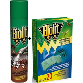 Biolit P Proti lezúcemu hmyzu s dezinfekčné prísadou 400 ml + Biolit vankúšiky do elektrického odpudzovače komárov náplň 20 kusov