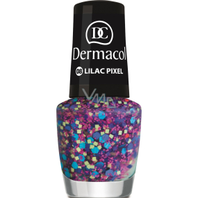 Dermacol Nail Polish with Effect lak na nechty s efektom 08 Lilac Pixel 5 ml