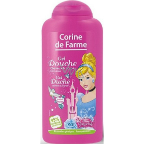 Corine de Farmu Disney Princess 2v1 šampón na vlasy a sprchový gél pre deti 250 ml