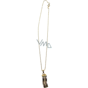 Zlatý náhrdelník s príveskom 40 cm + náušnice 1 pár