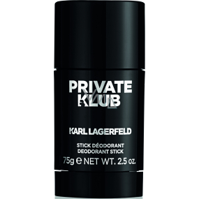 Karl Lagerfeld Private Klub for Men deodorant stick pre mužov 75 g