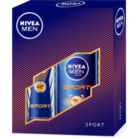 Nivea Men Sport sprchový gel 250 ml + antiperspirant dezodorant sprej 150 ml, kozmetická sada