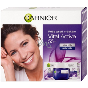 Garnier Essentials Vital Active 55+ denný krém proti vráskam 50 ml + Essentials Vital Active 55+ nočný krém proti vráskam 50 ml, kozmetická sada