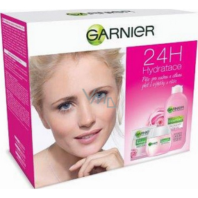 Garnier Essentials Rose hydratačný denný krém pre suchú a citlivú pleť 50 ml + odličovacie mlieko pre suchú pleť 200 ml, kozmetická sada