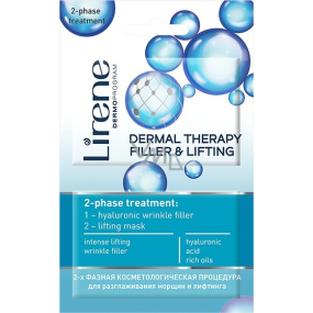 Lirene Dermal Therapy Filler & Lifting 2 fázová ošetrujúci maska 2 x 6 ml