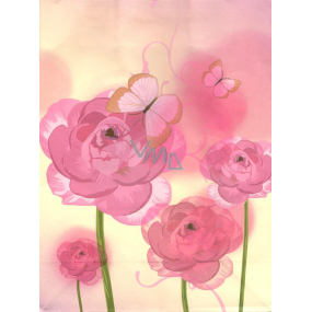 Nekupto Darčeková Kraftová taška 24 x 18 x 8 cm Ružové ruže