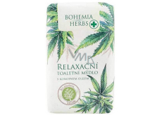 Bohemia Gifts Cannabis Konopný olej relaxačný toaletné mydlo 100 g