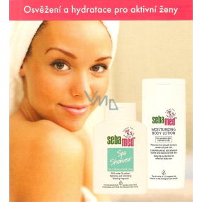 Sebamed Hydratačné telové mlieko pre citlivú, normálnu a mastnú pokožku 200 ml + Spa Shower sprchový gél 200 ml, kozmetická sada