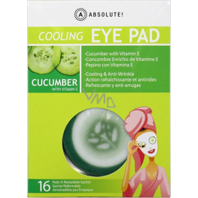 Absolute New York Cooling Eye Pad Cucumber with Vitamin E chladivé tampóny na oči 16 kusov