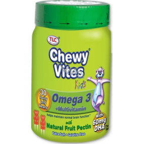 Chew Vites Omega 3 výživový doplnok pre deti staršie ako 12 mesiacov 30 kusov