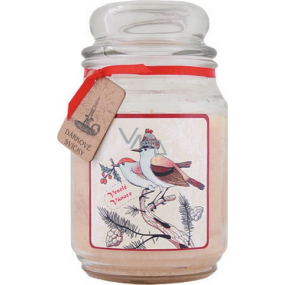 Bohemia Gifts Veselé Vianoce darčeková vonná sviečka v skle doba horenia 105-120 hodín 510 g