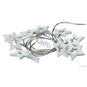 Emos Osvetlenie biele hviezdy 10 LED, 1,5 m teplá biela + 30cm kábel-na batérie