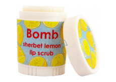 Bomb Cosmetics Citrónová zmrzlina - Sherbet Lemon balzam na pery s jemným peelingom 9 ml