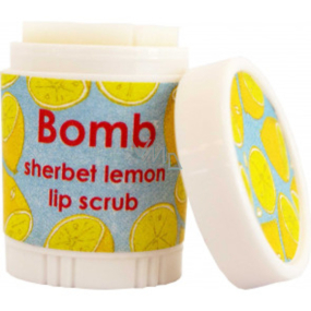 Bomb Cosmetics Citrónová zmrzlina - Sherbet Lemon balzam na pery s jemným peelingom 9 ml