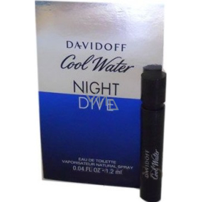 Davidoff Cool Water Night Dive toaletná voda pre mužov 1,2 ml s rozprašovačom, vialka