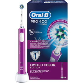 Oral-B Pro 400 CrossAction Purple elektrická zubná kefka 1 kus