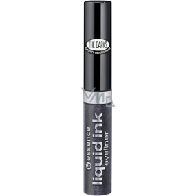 Essence Liquid Ink Eyeliner atramentové očné linky 03 Steel The Grey 3 ml