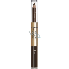 Revlon Brow Fantasy2v1 ceruzka a gél na obočie 106 Dark Brown 0,31 g + 1,18 ml