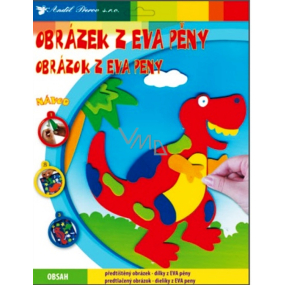 Obrázky z EVA peny Tyranosaurus červený 33 x 25 cm